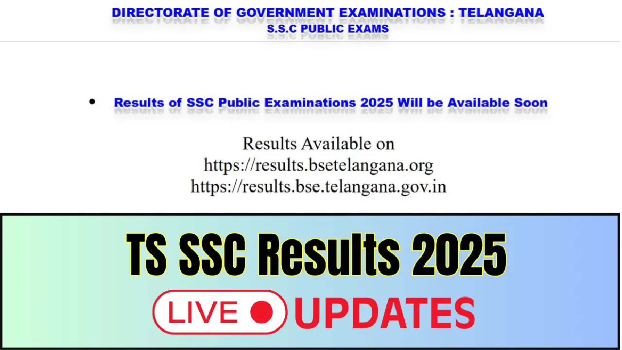BSE Telangana SSC 10th Results 2024: Exams Latest Updates